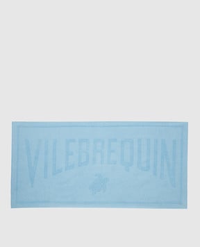 Vilebrequin Голубое полотенце Sand с логотипом SANH3200m