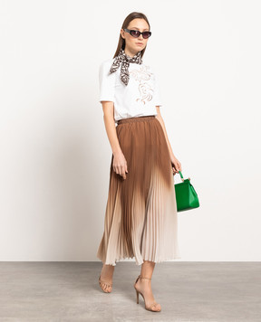 Ermanno Scervino Біла футболка з вишивкою D422L317DUX