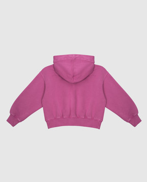 Khrisjoy Дитяче фіолетове худі з вишивкою логотипа KT4P00F0132