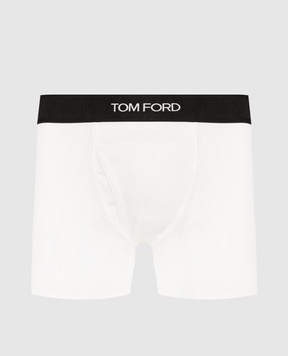 Tom Ford Белые трусы-боксеры с логотипом T4LC31040