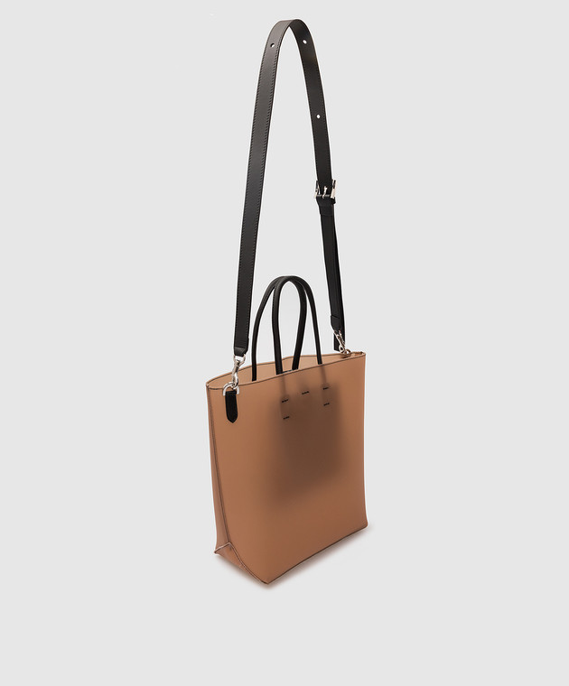 N21 Коричневая сумка-тоут с логотипом 22EBP0917LA01 изображение 3