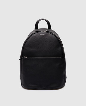 Serapian Черный кожаный рюкзак с логотипом SRCCHMLL692431Y001