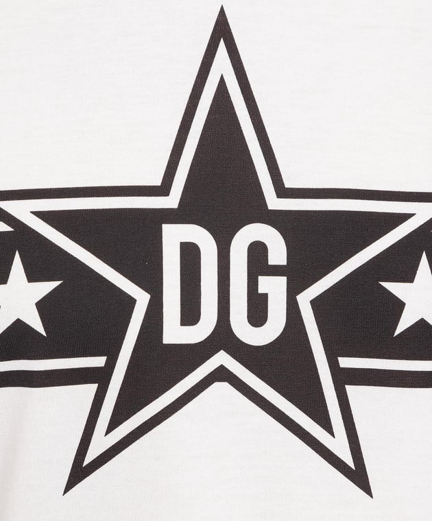Dolce&Gabbana White t-shirt with logo print G8KDOTFI7K5 image 5