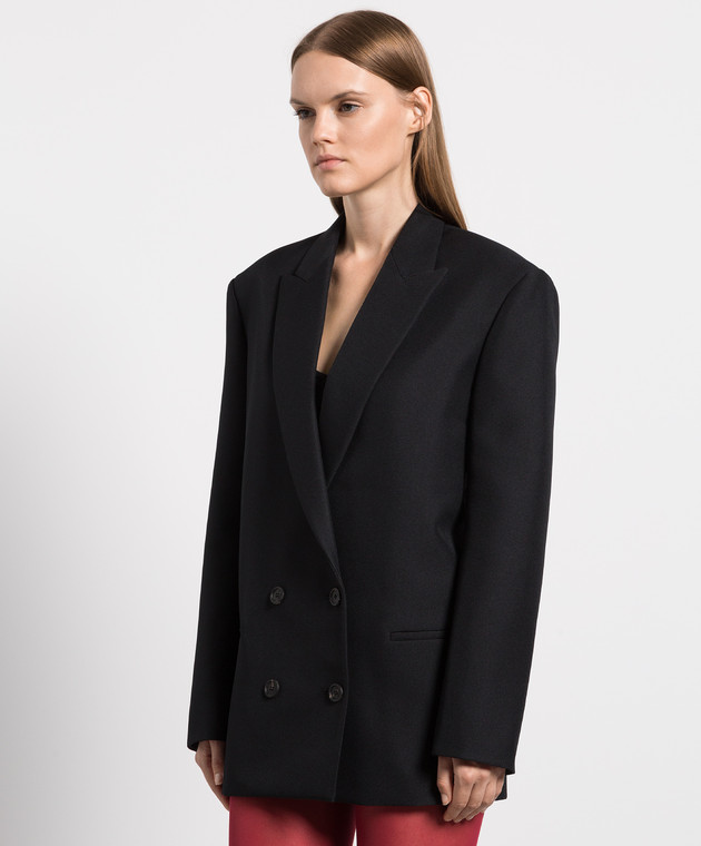 Philosophy di Lorenzo Serafini - Черный двубортный жакет