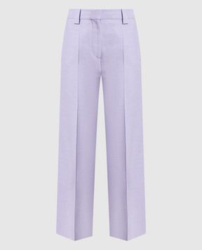 Victoria Beckham Фиолетовые брюки 1223WTR004476C