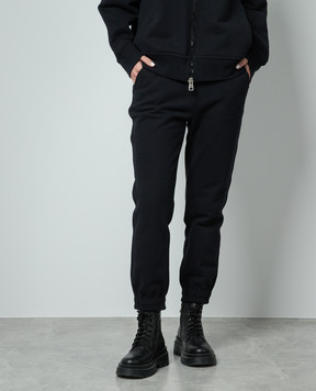 Ermanno Scervino Чорні джогери з вишивкою логотипа D431P302KRA