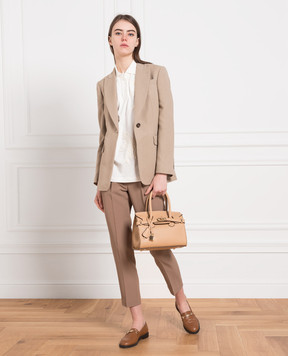 Brunello Cucinelli Бежевые штаны MA029P1673