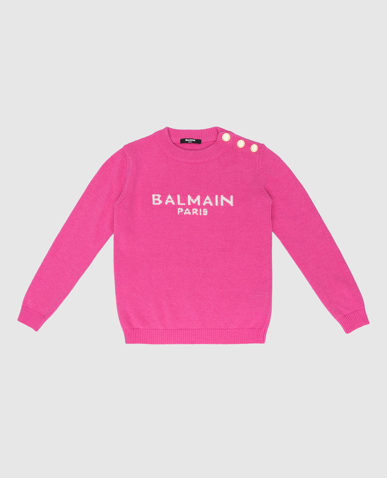 

Детский малиновый джемпер с принтом логотипа, Худи и свитшоты