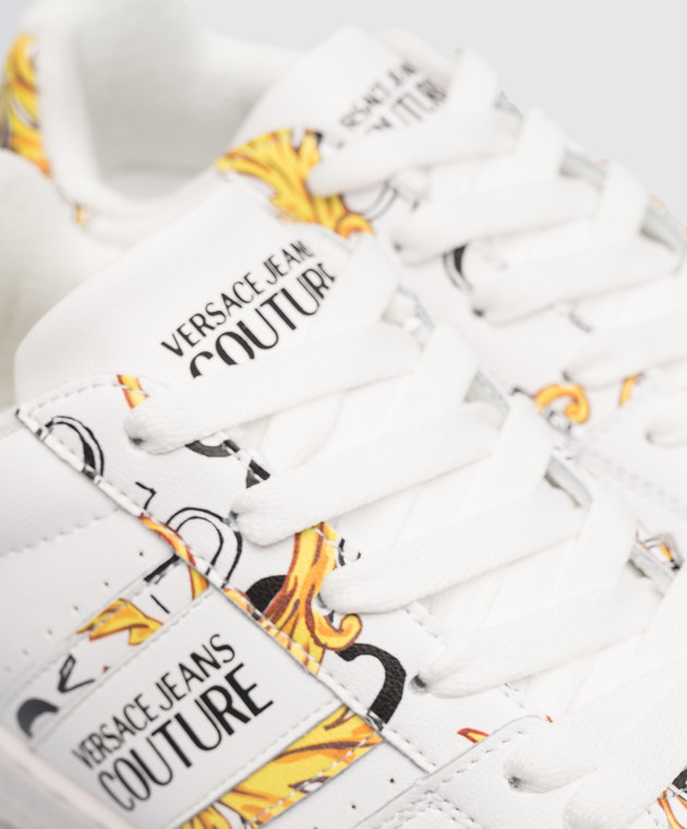 Versace Jeans Women's White Patterned Sneaker 3SF3 - 38 Last Size – Luisa  Boutique