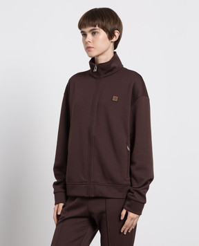AMBUSH Коричневая спортивная куртка с патчем логотипа BWBD001F22FAB001