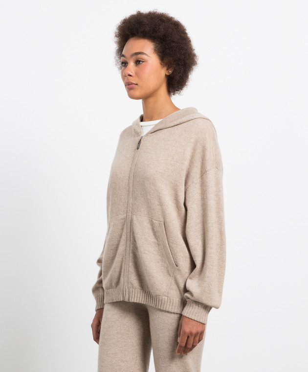 Simonetta Ravizza Бежевый кардиган Margherita из кашемира MARGHERITA изображение 3