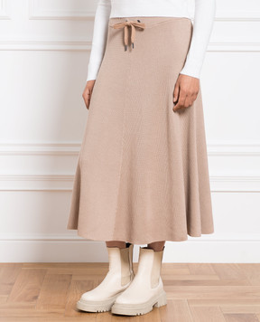 Brunello Cucinelli Коричнева спідниця M19189569P