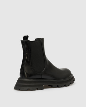 Alexander McQueen Черные кожаные челси 757487WIDU1