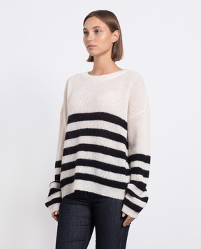 Twinset Білий джемпер в смужку 232TP3230