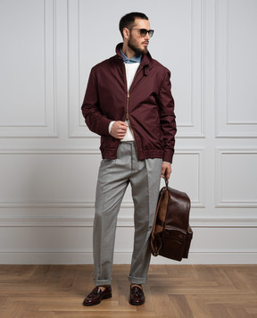 Brunello Cucinelli Бордовая ветровка MB4026205
