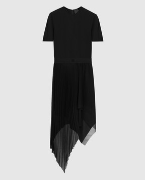 Givenchy Чорна сукня з плісуванням BW21J912YT