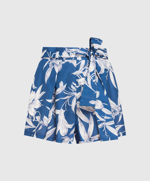Lavi Blue shorts in floral print BF3WD007TESD090