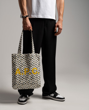 A.P.C Белый шопер Lou с принтом COGYVM61442