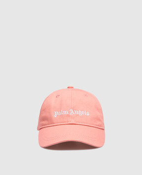 Palm Angels Baby pink cap with logo PGLB001C99FAB001