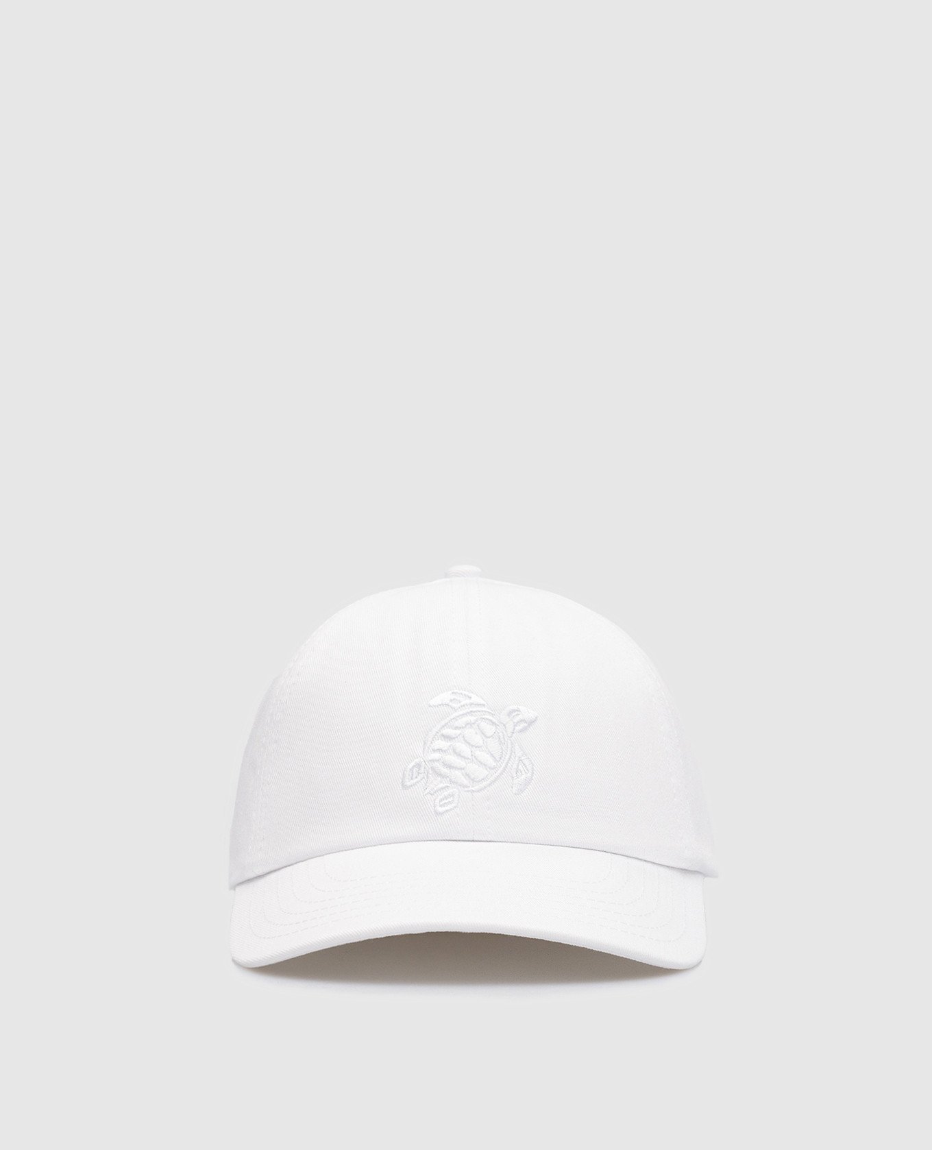 Capsun white cap with logo embroidery