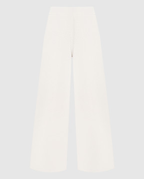 Ballantyne Белые широкие брюки из шерсти B1T0607W114