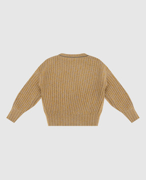 Brunello Cucinelli Дитячий светр із кашеміру та шовку з паєтками BBJM51200B