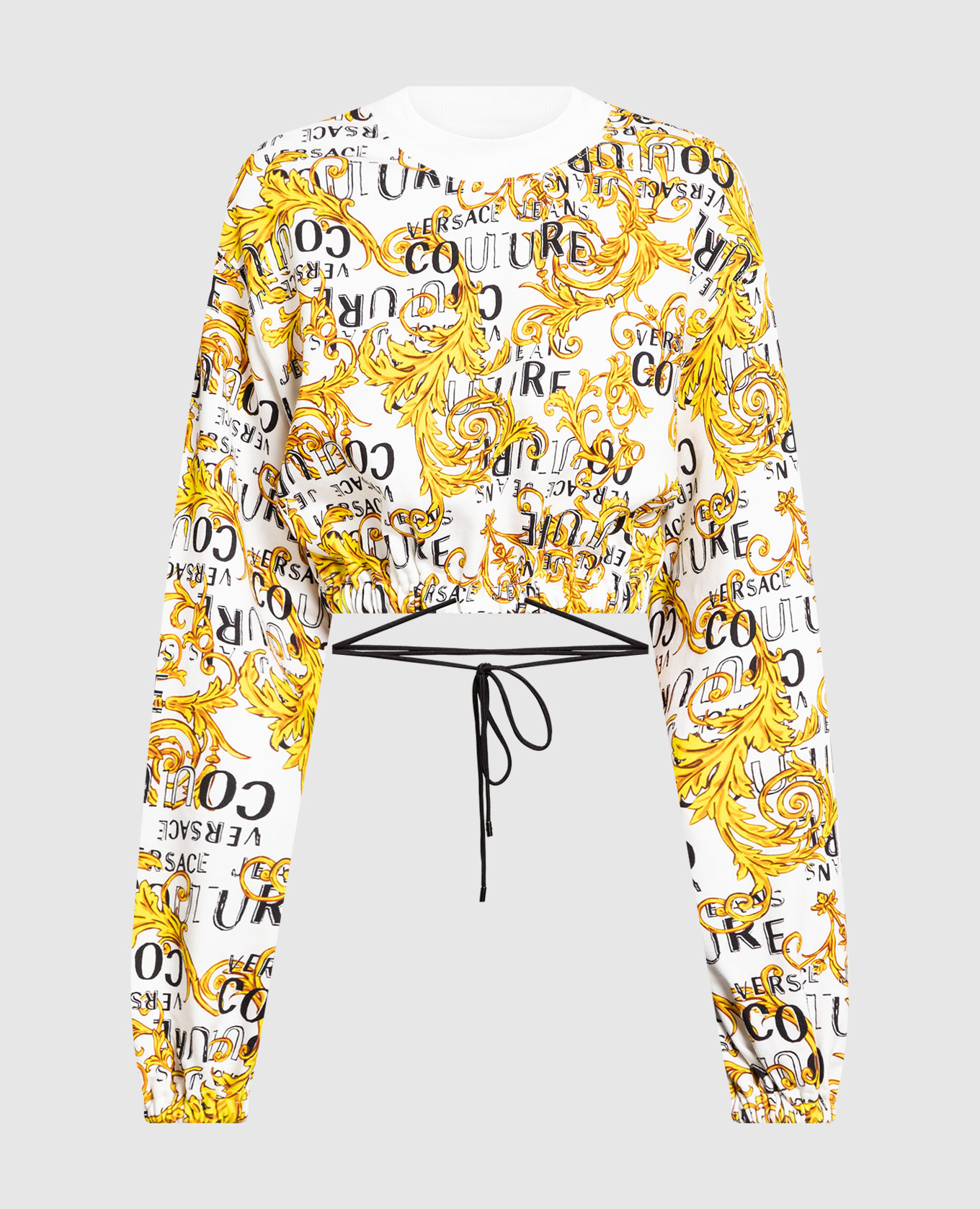 

Белый свитшот с принтом Logo Couture, Свитшоты