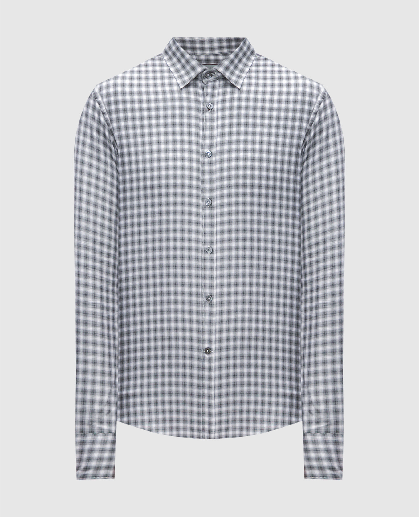 

Серая рубашка в клеточку, Серый, Рубашки