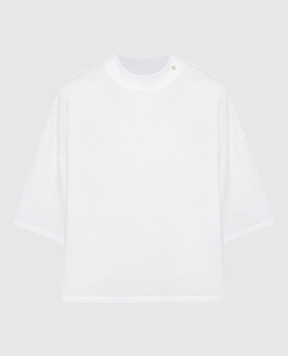 Anine Bing Белая футболка Palmer с логотипом A082814100