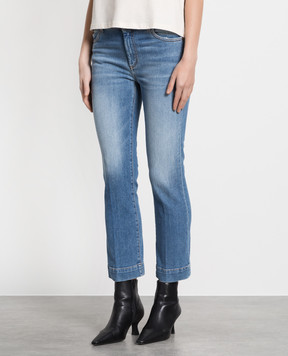 Max Mara Sportmax Голубые джинсы MESSICO с эффектом потертости MESSICO
