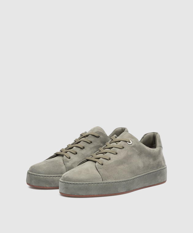 Loro Piana Серые замшевые кеды Nuages FAI2574 изображение 2