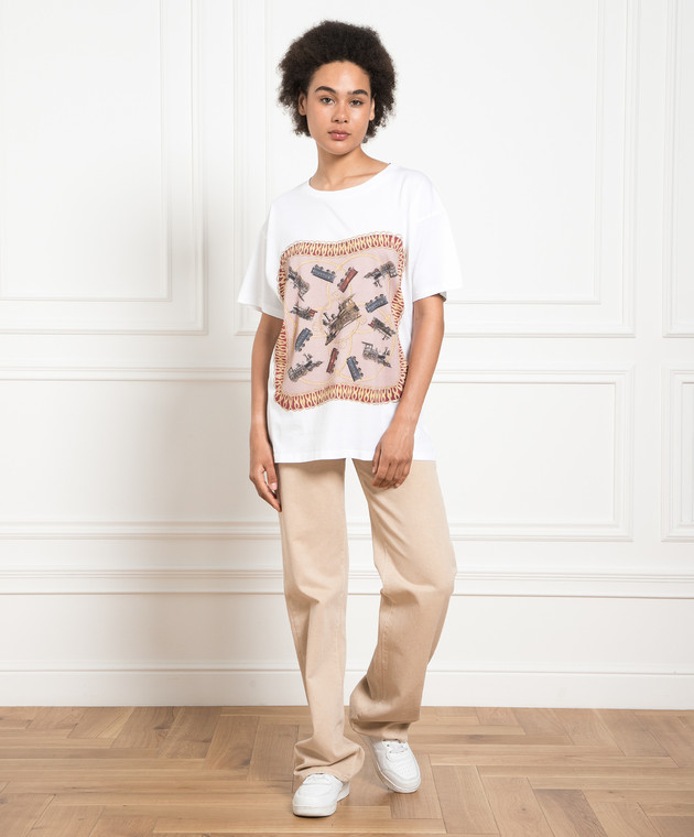 Bally White t-shirt with a print M5BAA84FCO018 image 2