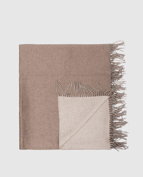 Brunello Cucinelli Silk throw with fringes MPAG90133