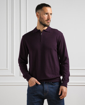 Cashmere&Whiskey Фиолетовое поло из шерсти 94394Z
