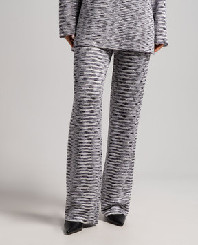 Missoni Белые брюки в полоску с пайетками DS23WI1PBK030L
