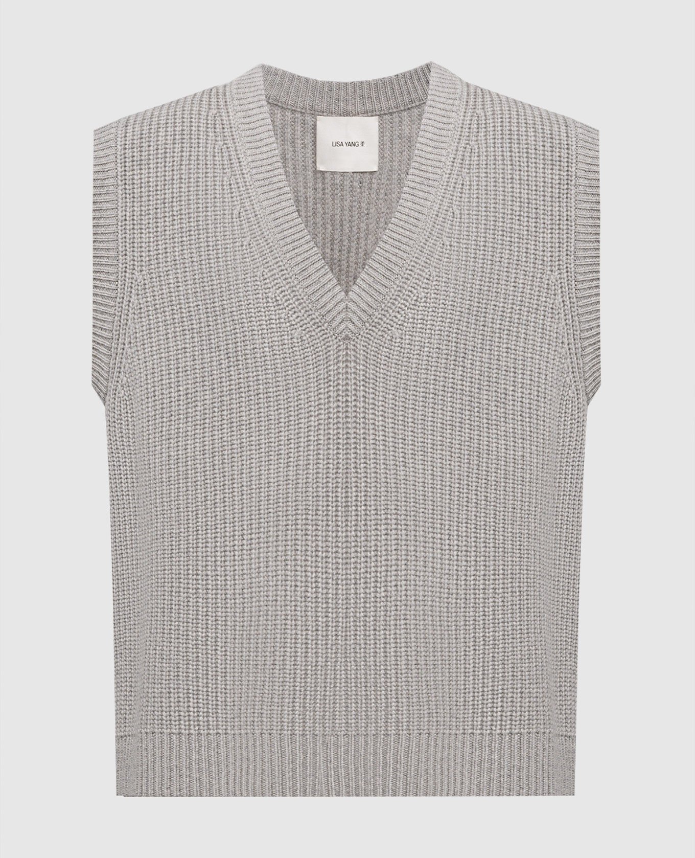 Raine gray cashmere vest