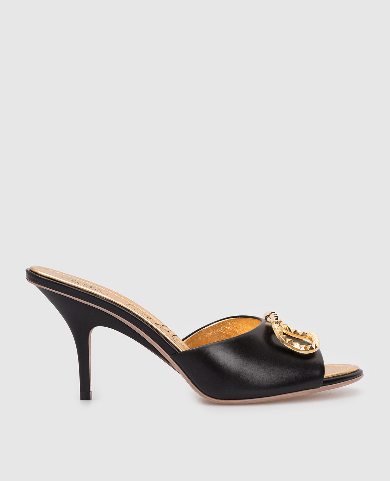 

Кожаные мюли Rockstud Alcove, Черный, Мюли