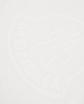 Moncler ENFANT Дитячий білий светр з вовни з логотипом 9C00005M12411214