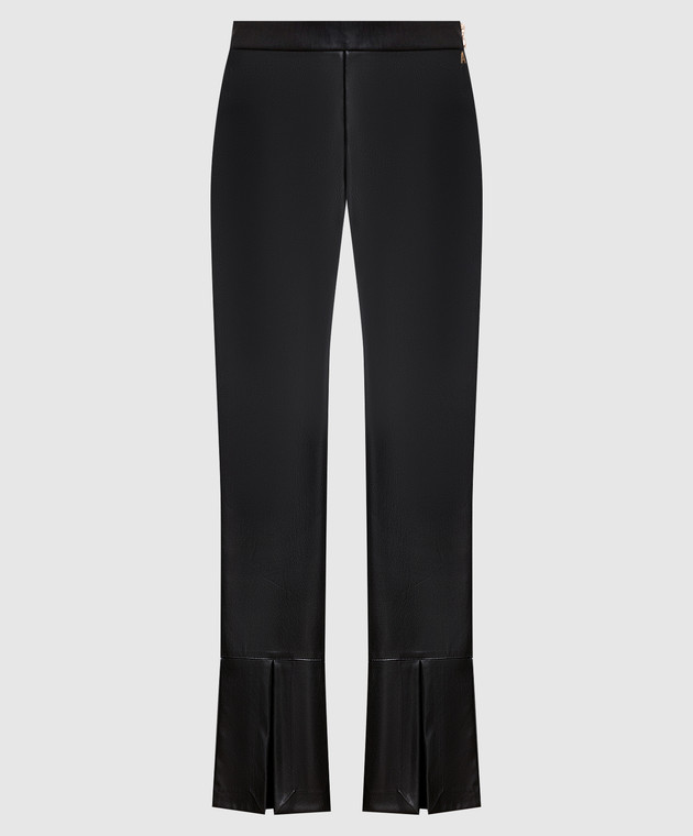 Twinset Actitude Black flared pants with slits 231AP2020
