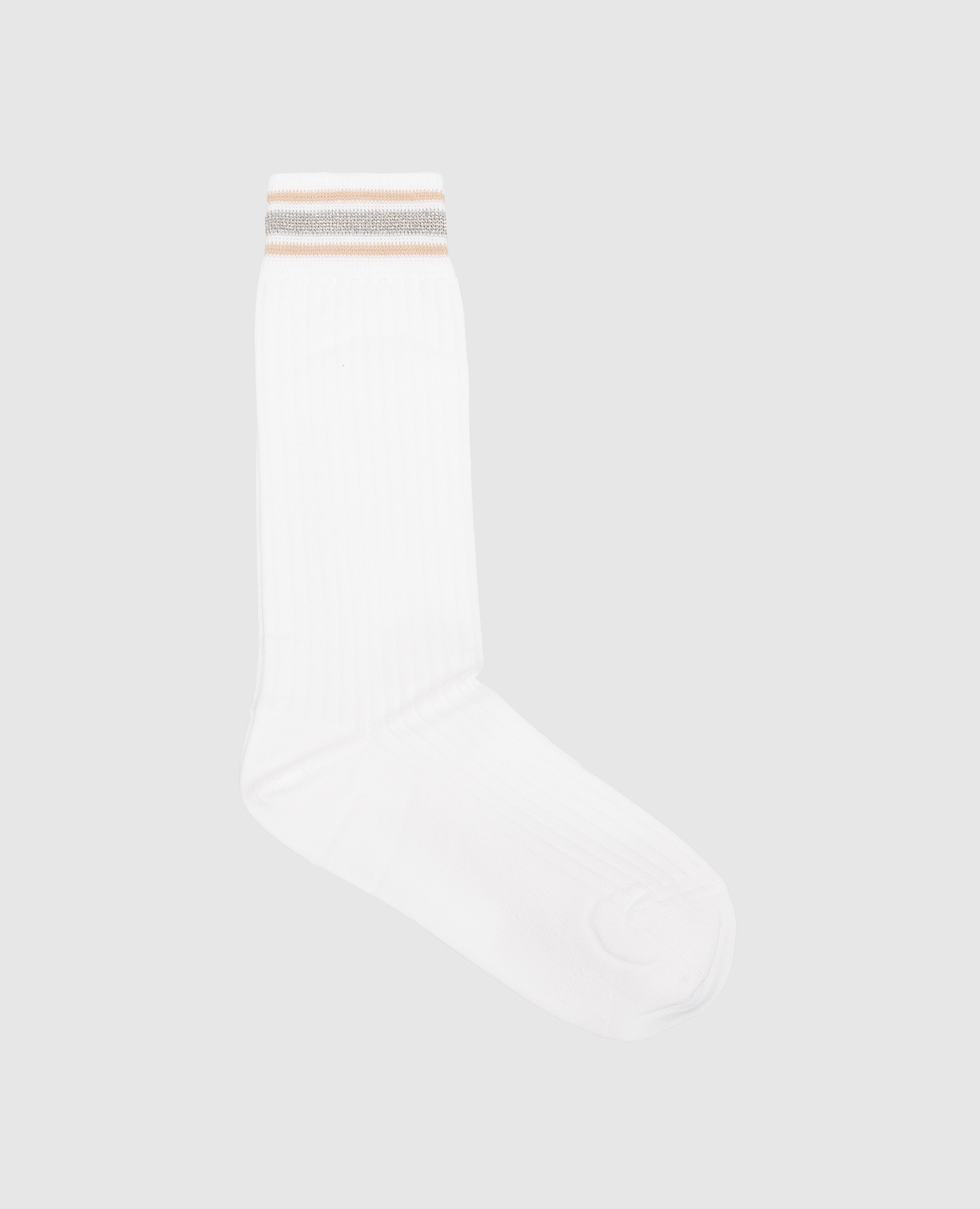 White socks with lurex
