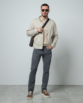 Canali Бежевая ветровка SG02943O40877