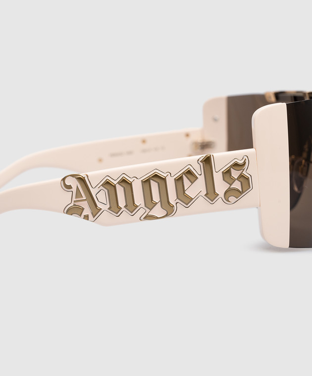 Palm Angels Los Angeles logo sunglasses in gold PERI032S23PLA001 image 5