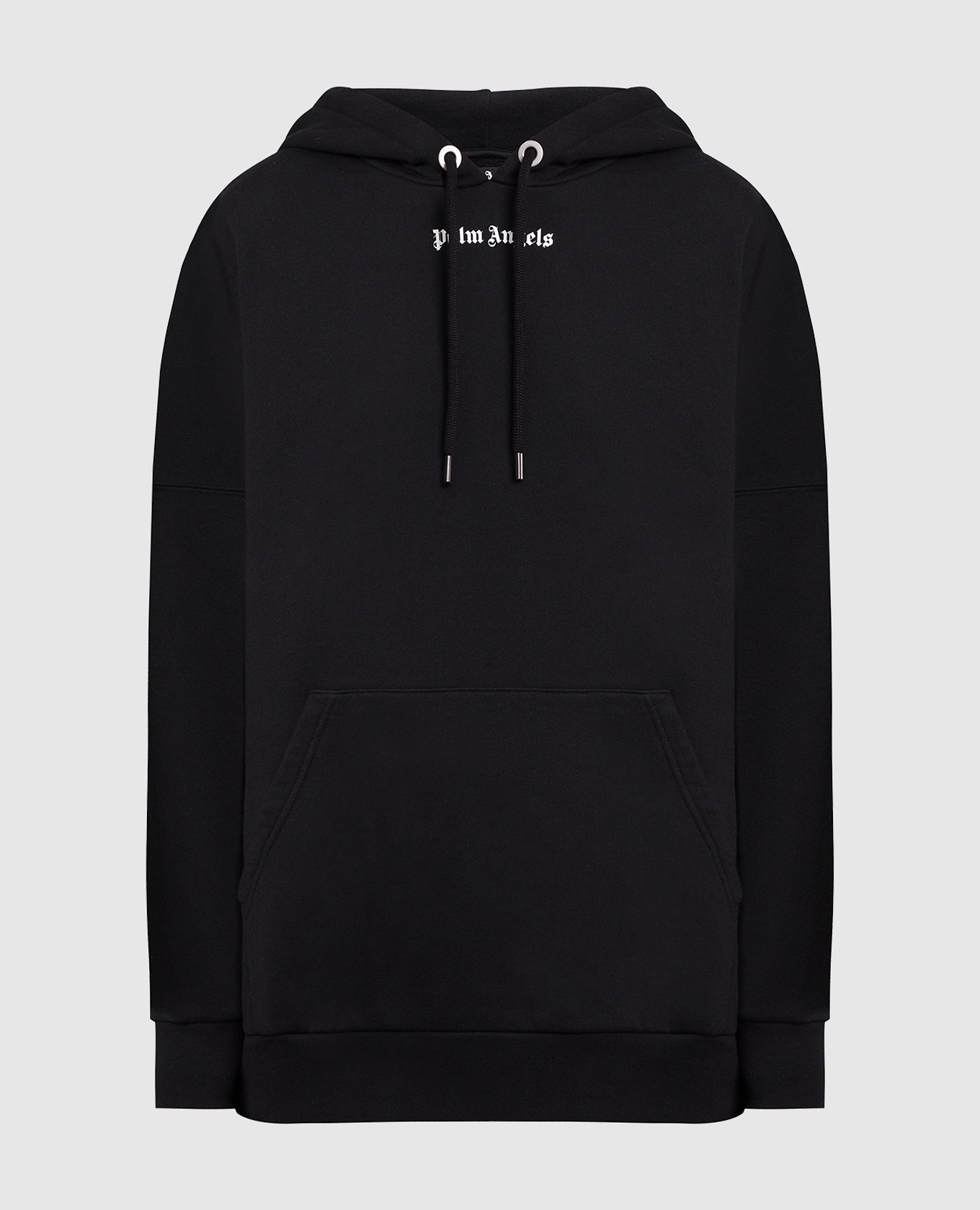 Palm Angels - Black hoodie with contrast logo print