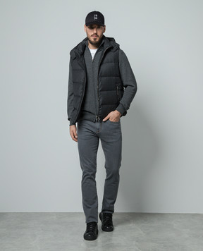 Cashmere&Whiskey Сірий кардиган з кашеміру 356N