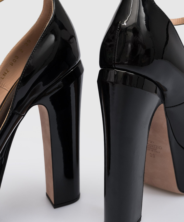 Valentino Black patent leather shoes TAN-GO 3W2S0DQ3VNE image 5