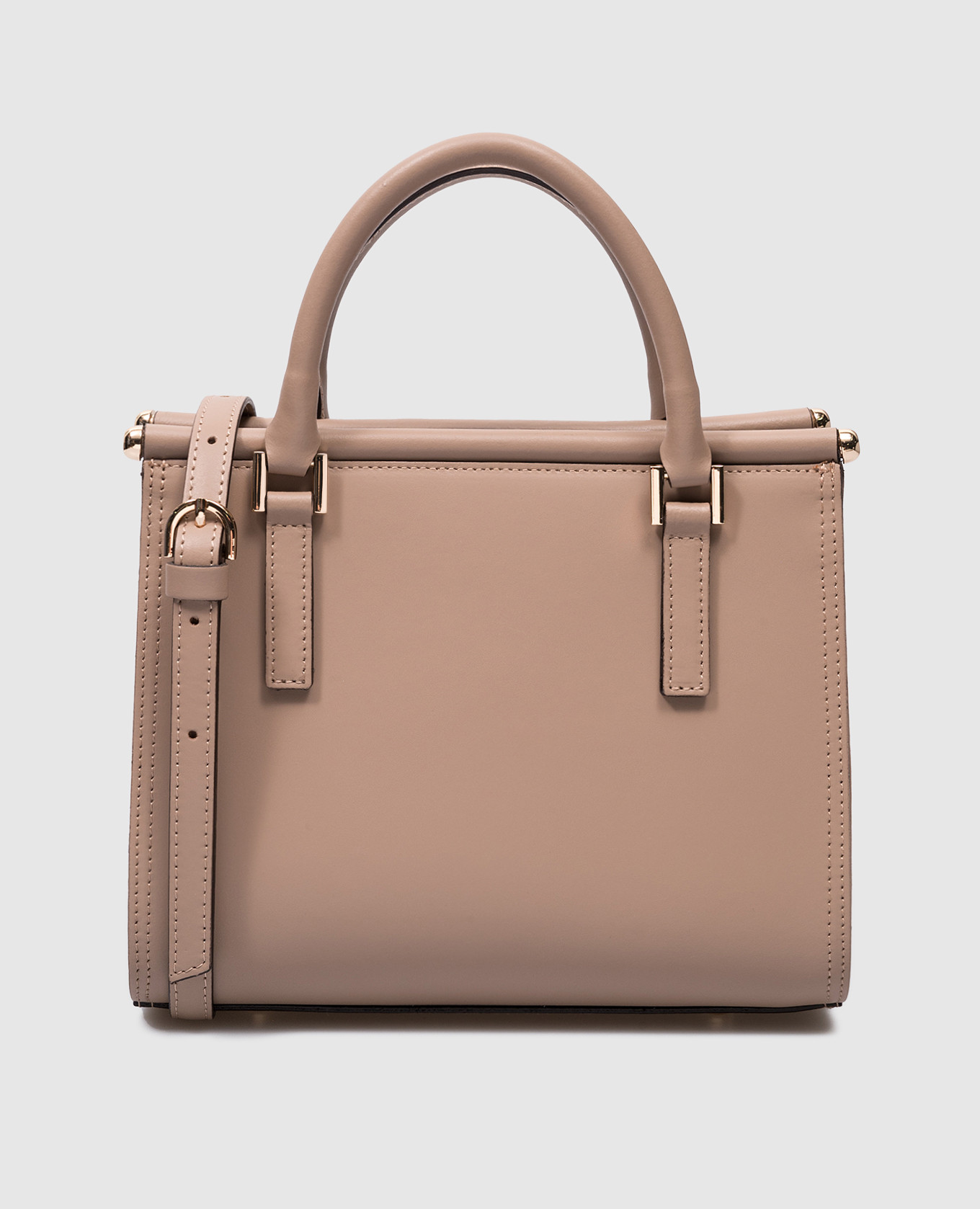 

Бежевая кожаная сумка-тоут, Бежевый, Сумки через плечо