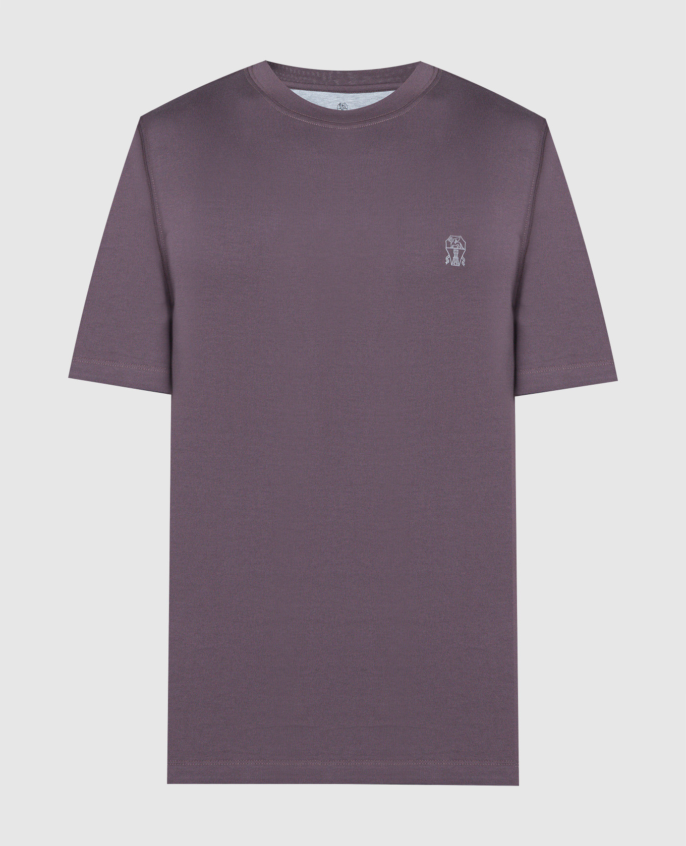 Purple T-shirt with a print