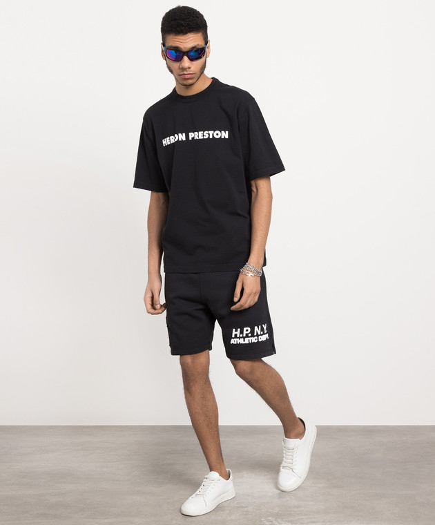 Heron Preston - Black shorts with Hpny print HMCI011S23JER001