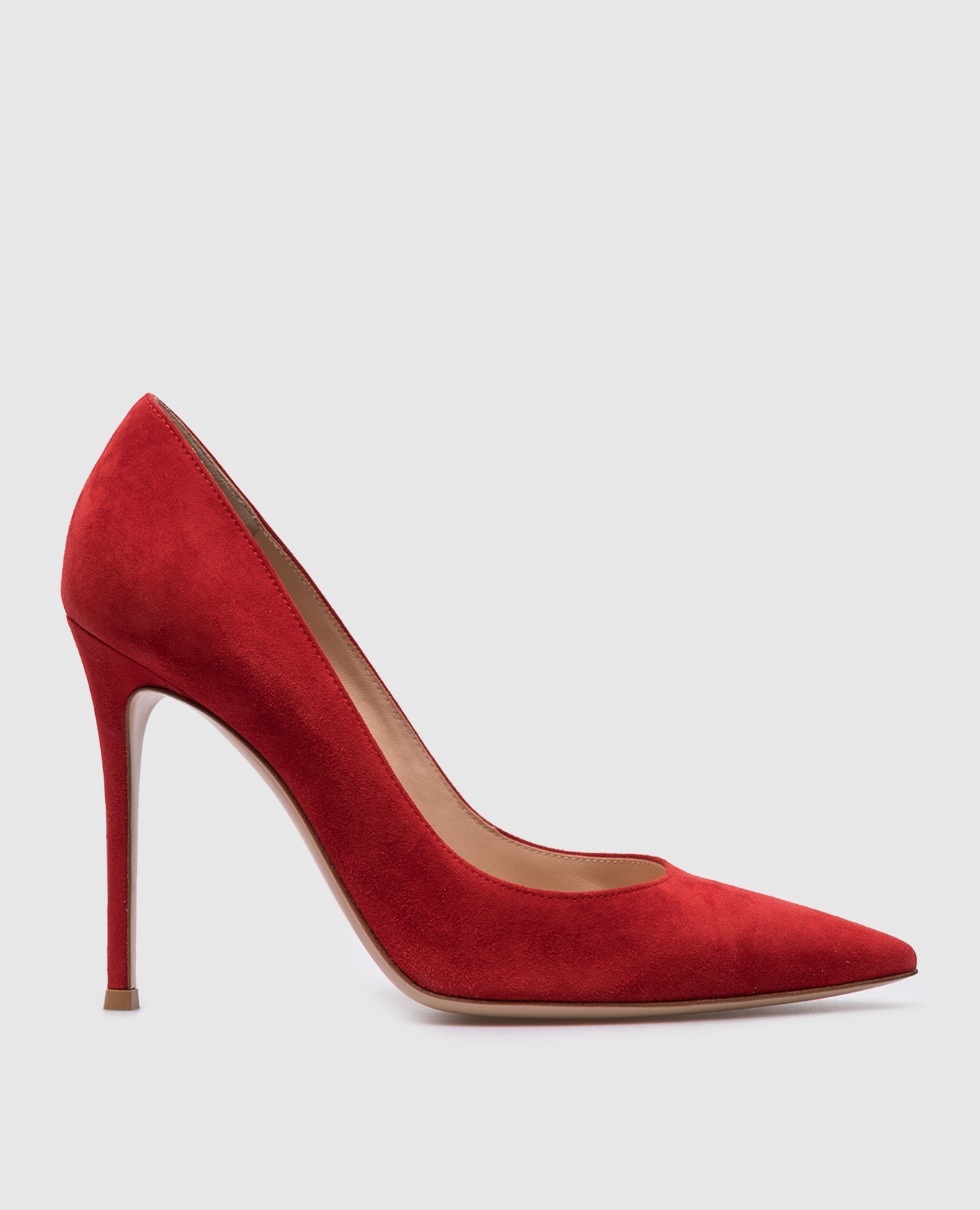 

Красные замшевые лодочки Gianvito, Красный, Лодочки