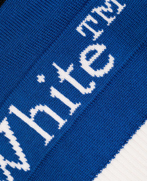 Off-White Детский черный свитер из шерсти с логотипом OBHE001F23KNI002
